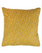 Kinderkamer Kussen Fantasie Wolkjes Oker, Huis en Inrichting, Nieuw, Geel, Vierkant