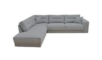 Hoekbank Venray - hoekbanken - Zilver, Nieuw, 150 cm of meer, Stof, 250 tot 300 cm