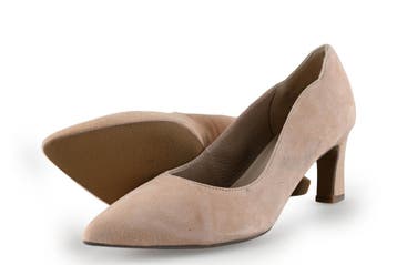 Manfield Pumps in maat 36 Beige, Pumps, Verzenden, Beige, Zo goed als nieuw