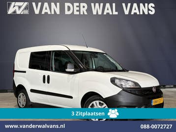 Fiat Doblò | Cargo 1.6 MJ 90pk L1H1 Euro6 Airco | 3-Zits |, Auto's, Gebruikt, Euro 6, Wit, Dealer onderhouden