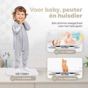 Gatson Babyweegschaal met App - Tot 30kg - Inclusief, Ophalen of Verzenden, Zo goed als nieuw