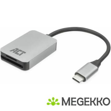 ACT USB-C kaartlezer voor SD en micro SD. SD 4.0 UHS-II, Verzenden, Nieuw, ACT
