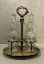 Sambonet - Tafelservies - Gemalen glas, .800 zilver -