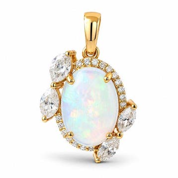 Zonder minimumprijs - Hanger - 14 karaat Geel goud - 1.13ct.