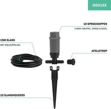 2dekans | VONROC Irrigatiesysteem - 3 sprinkler standen:, Ophalen of Verzenden, Zo goed als nieuw