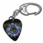 Plectrum ketting sleutelhanger van het Vrijmetselaars teken, Ophalen of Verzenden, Nieuw