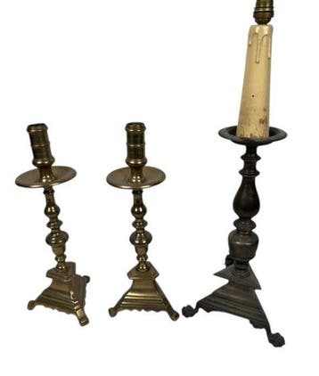 Taperstick (kleine blaker met een dunne pijp) - Brons -