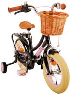 Volare Excellent Kinderfiets - Meisjes - 12 inch - Zwart, Fietsen en Brommers, Fietsen | Kinderfietsjes, Overige merken, Zijwieltjes