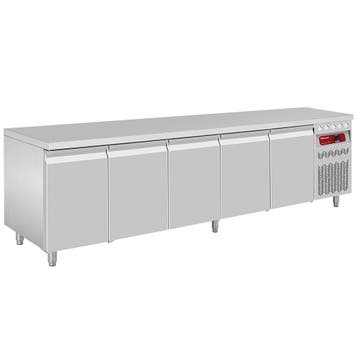 Koeltafel geventileerd, 5 deuren GN 1/1, 700 Lit., Verzenden, Nieuw in verpakking, Koelen en Vriezen