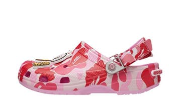 Crocs Classic Clog A Bathing Ape ABC Camo Pink, Nieuw