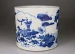 Grote penseelpot - Bitong - Blauw en wit - Vazen en bloemen