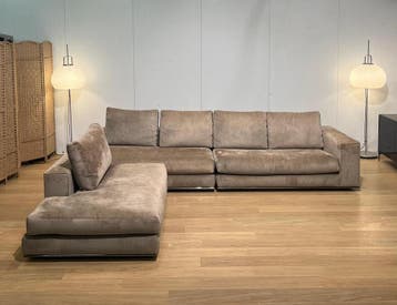 Minotti Hamilton Hoekbank Herstofferen naar wens, Huis en Inrichting, Hoekbank, Ophalen of Verzenden, 300 cm of meer, Nieuw