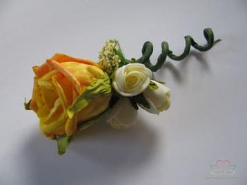 Corsage Roos Geel Comb CPR134 Maatwerk, Ophalen of Verzenden, Nieuw