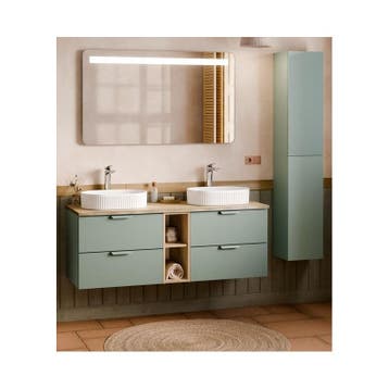 Badmeubel Aspen 140CM (Badkamermeubels), Huis en Inrichting, Ophalen of Verzenden, Nieuw