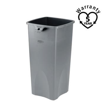 Rubbermaid Afvalcontainer Vierkant Grijs 87 Liter, Verzenden