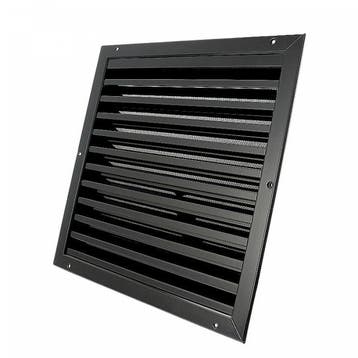 Buitenmuurrooster aluminium (LxH) 500x500mm - zwart, Doe-het-zelf en Verbouw, Verzenden, Nieuw