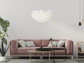 PLAFONDLAMP VEER CM Ø 60X30 (hoogte met kabel cm 110), Huis en Inrichting, Lampen | Hanglampen, Ophalen of Verzenden, Nieuw