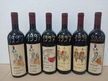 du Gendarme du Rugè: Barolo 1997 x4, 1998, Barbera 2000 -, Nieuw