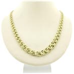Gouden Prince of Wales schakelketting, Ophalen of Verzenden, Gebruikt, Overige kleuren, Goud