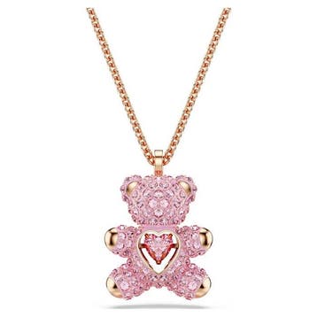 Swarovski - Kristal, emaille, rosegoudvergulding, zircon -