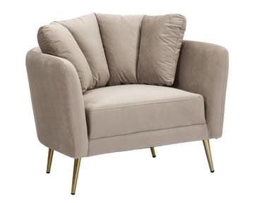FAUTEUIL KIEV GRIJS CM 88X77X74, Ophalen of Verzenden, Nieuw