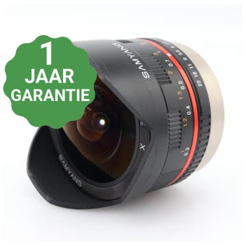 Samyang 8mm F/2.8 UMC Fish-Eye Fujifilm X, Verzenden, Gebruikt