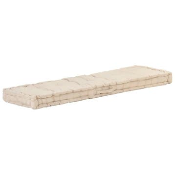 Vloerkussen 100% Katoen Beige | Tweedekansje | OP=OP, Ophalen of Verzenden, Zo goed als nieuw