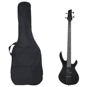 vidaXL Basgitaar voor beginners elektrisch met tas 4/4 46, Verzenden, Nieuw