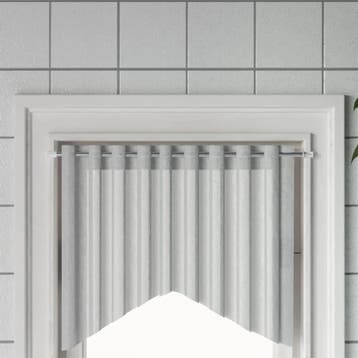 vidaXL Gordijnrails 2 st 40-60 cm aluminium wit en, Verzenden, Nieuw, Zilver