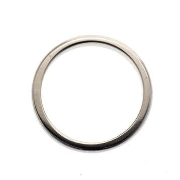 Witgouden subtiele aanschuifring, Sieraden, Tassen en Uiterlijk, Ringen, Gebruikt, Ophalen of Verzenden, Kleiner dan 17, Dame