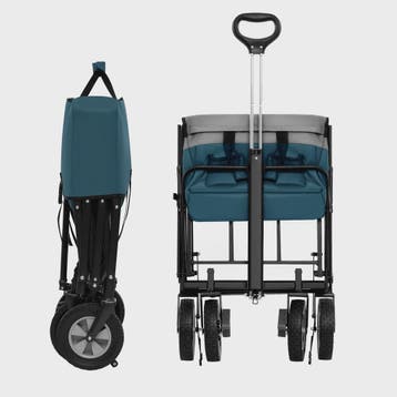 Opvouwbare Transportkar 100L met Verstelbare Handgreep en Zi, Verzenden, Nieuw