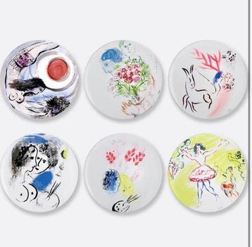 Bernardaud & Co. Limoges - Marc Chagall - Bord (6) -, Antiek en Kunst
