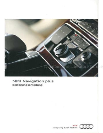 2010 AUDI MMI NAVIGATIE INSTRUCTIEBOEKJE DUITS