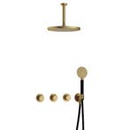 Hotbath Cobber - CB7067 - Inbouw Regendoucheset - Geborsteld, Doe-het-zelf en Verbouw, Ophalen of Verzenden, Nieuw