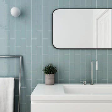 Wandtegel Blauw 6,5x20cm (Muurtegels, Afbouwmaterialen), Nieuw, 20 tot 40 cm, 10 m² of meer, Wandtegels