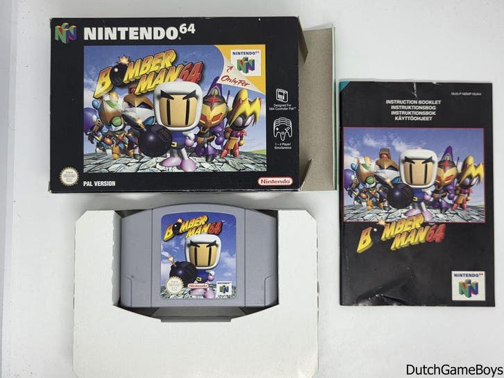Nintendo 64 / N64 - Bomberman 64 - NUKV, Spelcomputers en Games, Games | Nintendo 64, Gebruikt, Verzenden
