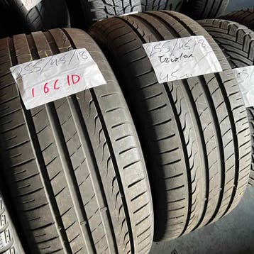2 x Tristar 255-45-18 Zomerbanden 4,5mm, Auto-onderdelen, Banden en Velgen, 18 inch, Gebruikt, 255 mm, Ophalen of Verzenden