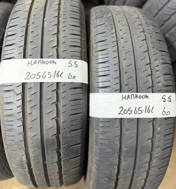 2x 205-65-16c Hankook Zomer 2x 5.5mm €60 Per Band 205 65 16c, Ophalen, 16 inch, 205 mm, Band(en)