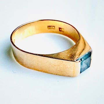 Zonder minimumprijs - Ring - 18 karaat Geel goud - 0.20ct., Nieuw