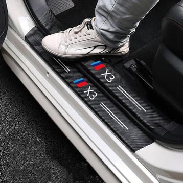 BMW X3 dorpel bescherm sticker 4 deurs, Nieuw