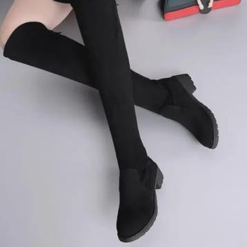 Dames Laarzen Zwart Over Knee - Winter 2024 - Comfortabele S, Verzenden, Nieuw