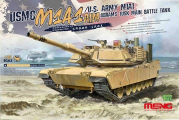 MENG-Model TS-032 USMC M1A1 AIM/U.S.Army M1A1 Abrams TUSK, Hobby en Vrije tijd, Modelbouw | Auto's en Voertuigen, Verzenden, Nieuw
