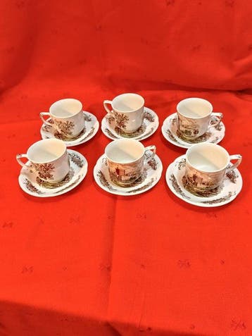 Johnson Bros. - Koffieservies (12) - Keramiek, Porselein