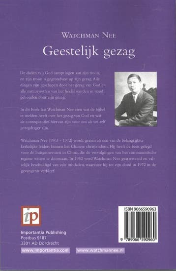 Geestelijk gezag 9789066590960 Watchman Nee, Boeken, Verzenden, Zo goed als nieuw, Watchman Nee