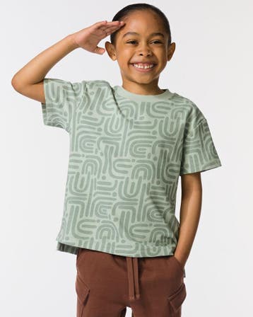 HEMA Kinder T-shirt grafisch ecru van €10.99 voor €7.69 sale, Verzenden, Nieuw