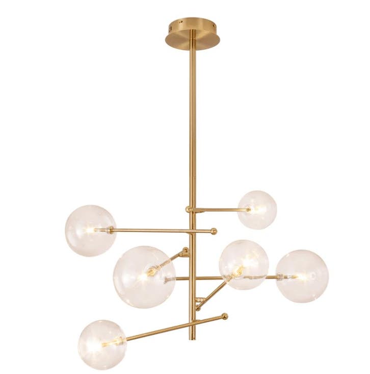Suitta Lumina Hanglamp - 6 Bollen -  STTA-6BH-G, Huis en Inrichting, Lampen | Hanglampen, Zo goed als nieuw, Ophalen of Verzenden