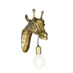 Vintage wandlamp messing - Animal Giraf, Verzenden, Nieuw, Landelijk