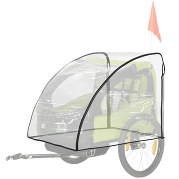 Regenschutz Für Kinderfahrradanhänger, Mit Fenster, 76 X 61, Verzenden, Nieuw