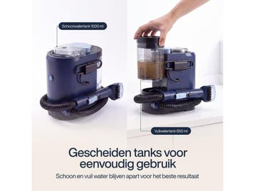 Samako PowerClean Mini - Tapijtreiniger - Vlekkenreiniger, Verzenden, Zo goed als nieuw