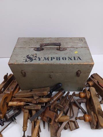 Werkgereedschap (41) - Gereedschapskist, Antiek en Kunst